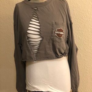 Harley Davidson altered shirt